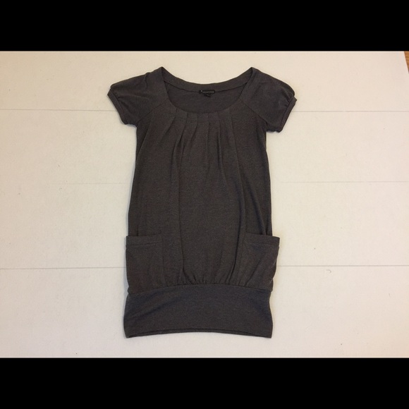 Long Grey/brown Knit Tunic