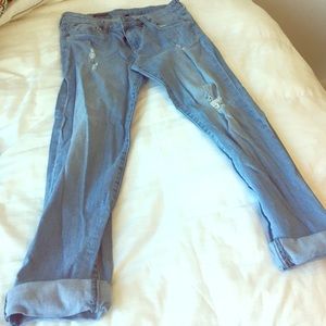 Distressed Boyfriend Jeans
