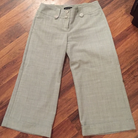 Express Editor wide leg cropped pants