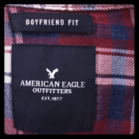 Burgundy flannel shirt from American Eagle🌹