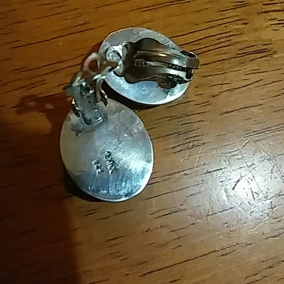 925 clip on earrings - Picture 2 of 2