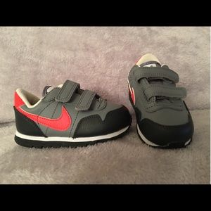 Gray Nike's with Neon Orange Detail 6c