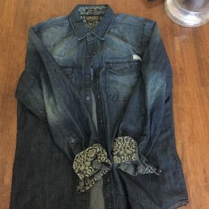 Men's jean shirt