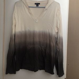 Ombré style long sleeve blouse