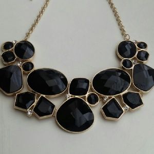 Women's Rainbow Chunky Necklace/Earrings Set