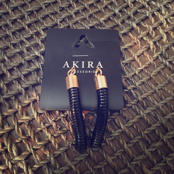 Black Akira fashion earrings