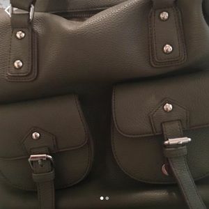 Large dark/olive green cross body