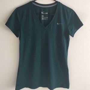 Green dri-fit tee