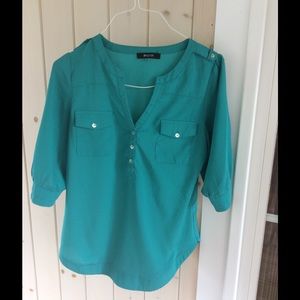 Stitch Fix 41Hawthorn Filbert 3/4 popover blouse M