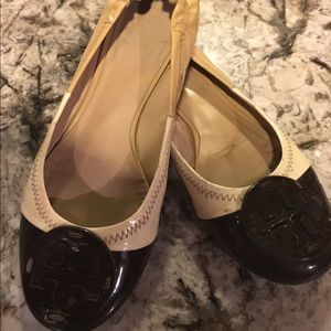 Rare! TORY BURCH colorblock classic ballet flats