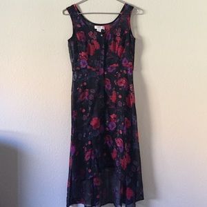 Band of Gypsies Sheer Floral Chiffon Top