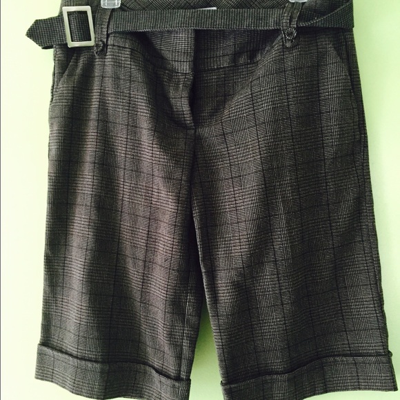 Charlotte Russe plaid dress shorts