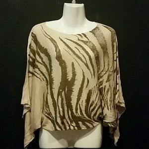 Zebra print top