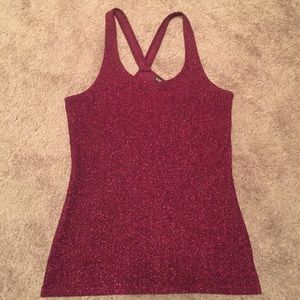 Maroon shimmering tank top