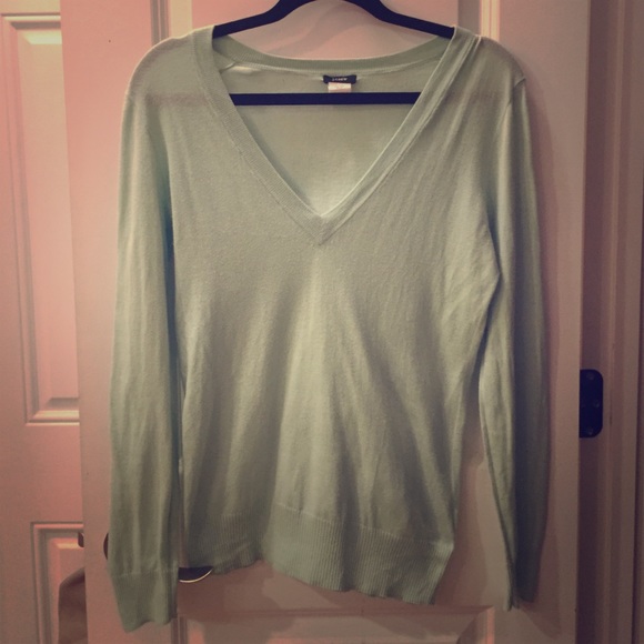 J. Crew cotton v-neck pullover sweater
