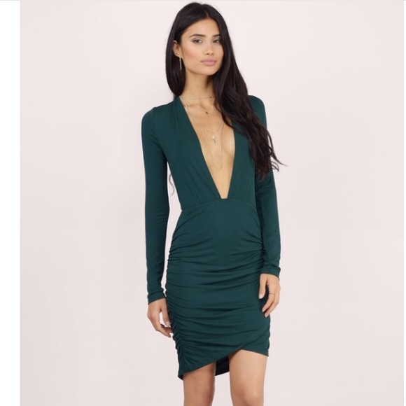 NWT Emerald Plunge Dress