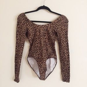 American Apparel Cheetah Bodysuit