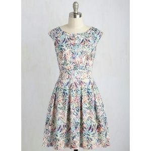 ModCloth: Fluttering Romance Dress in Watercolor