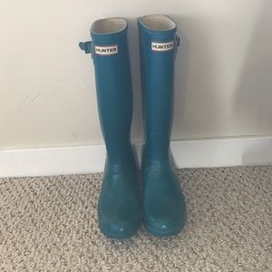 Authentic Hunter Teal Rainboots