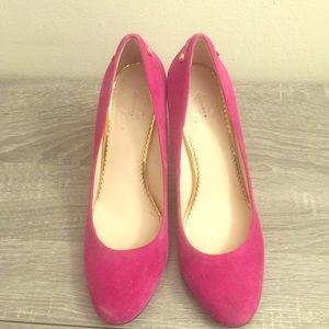 Deep pink high heel shoes by cwonder