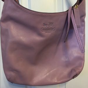 NWT Lavendar leather Coach bag