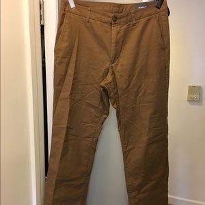 Bonobos brown flannel lined chinos