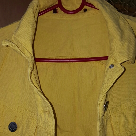 Comptoir des cotonniers yellow denim jacket 36/S - Picture 4 of 4