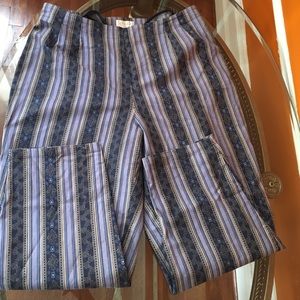 High waist, ankle crop pants