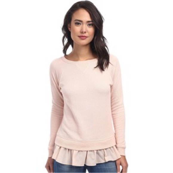 DKNY Ruffle Sweatshirt