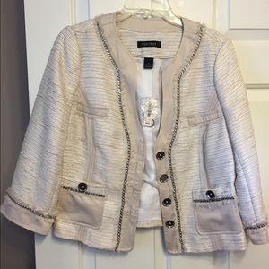 WHBM gold jacket - size 8 NWT