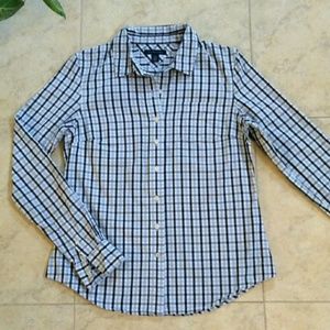 Tommy Hilfiger Checkered Button-Down Top
