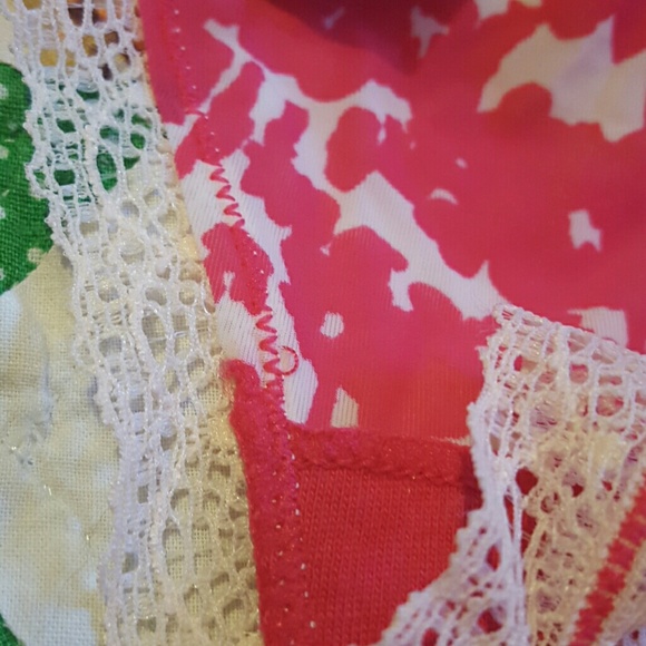 NWOT Calvin Klein hot pink lace thong - Picture 4 of 4