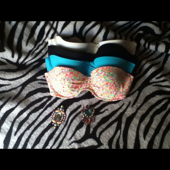 Victorias secret pushup bandeau bikini tops - Picture 1 of 3