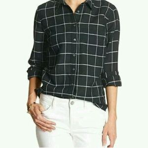 Banana Republic Factory Windowpane Shirt