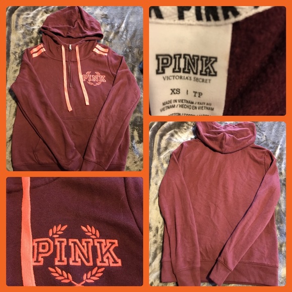 PINK Victoria's Secret Tops - For jujubeeee88 Pink VS Hooded Sweatshirt & Pants