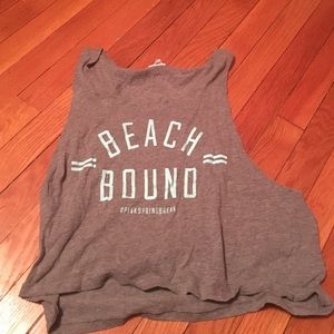 Gray and blue tank top