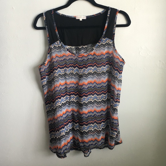 Sheer Printed Tank | Thyme and Honey