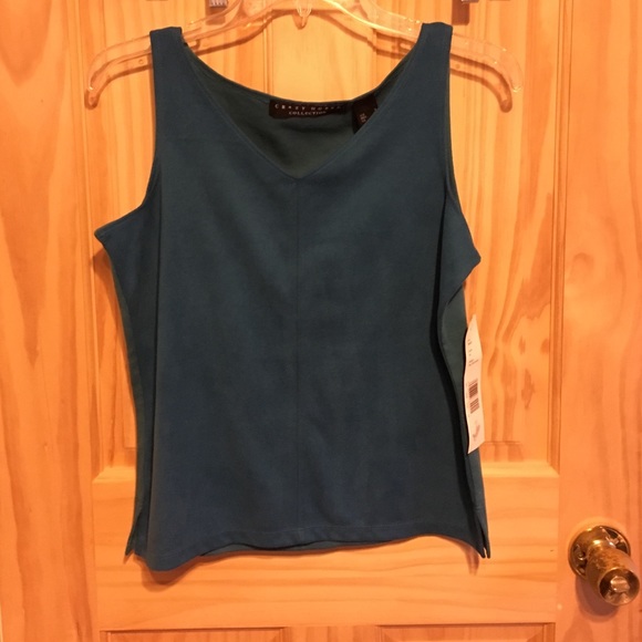 Crazy Horse Blue sleeveless dress shirt