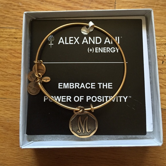 Alex & Ani "M" Bracelet