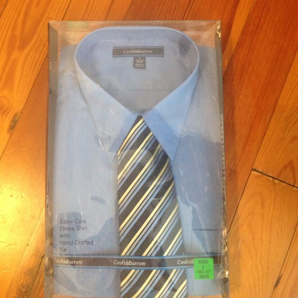 Men's Croft and Barrow shirt and tie