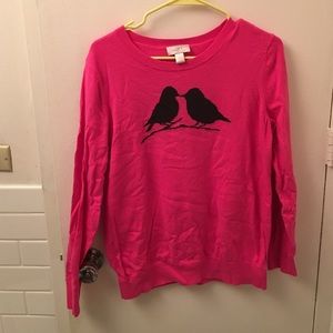 Loft lovebirds sweater
