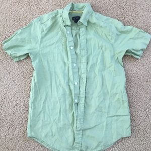 Children's Place Boys light green linen shirt