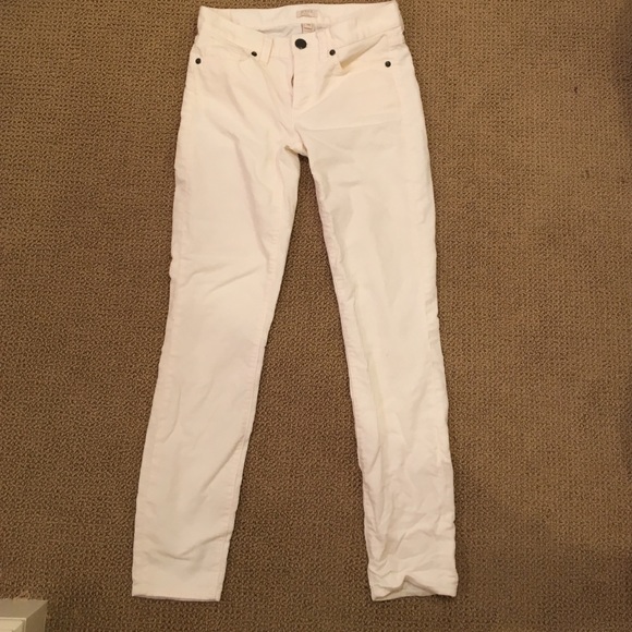 NWT J Crew White Corduroys
