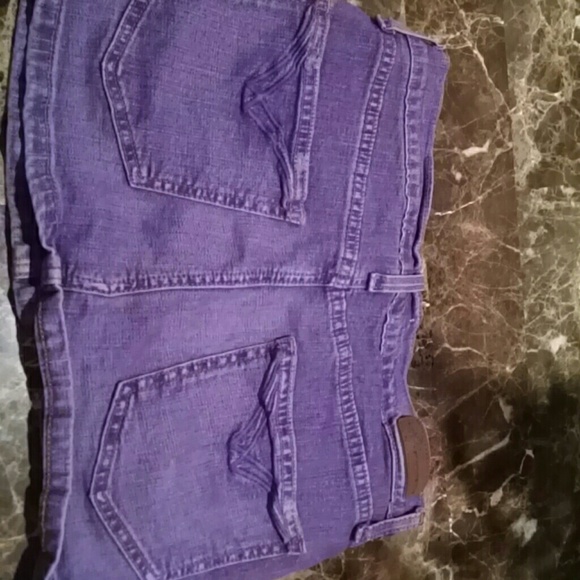 M2f purple denim distressed mini skirt NEW size 25 - Picture 3 of 3