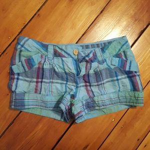 Junior's  plaid shorts