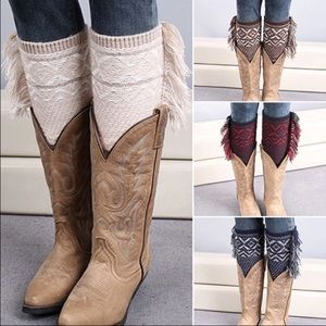 Super cute fringes boot socks
