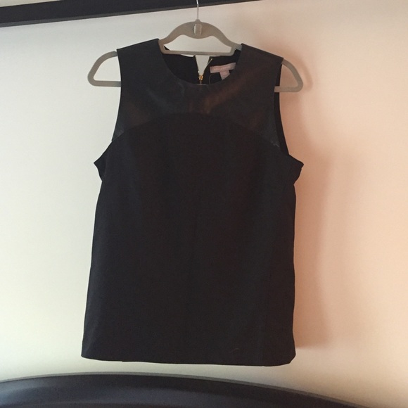 SALE NWT Leather sleeveless top