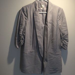 Grey blazer size 8 with 3/4 sleeves