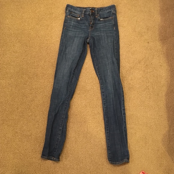 J crew dark wash skinny jeans