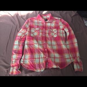 Pink AE flannel